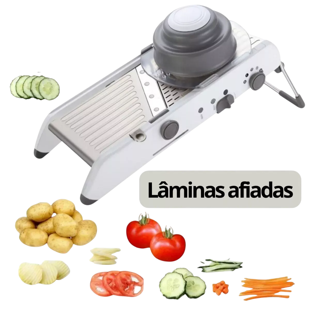 Fatiador Profissional de Legumes Inox Mandolin promoção