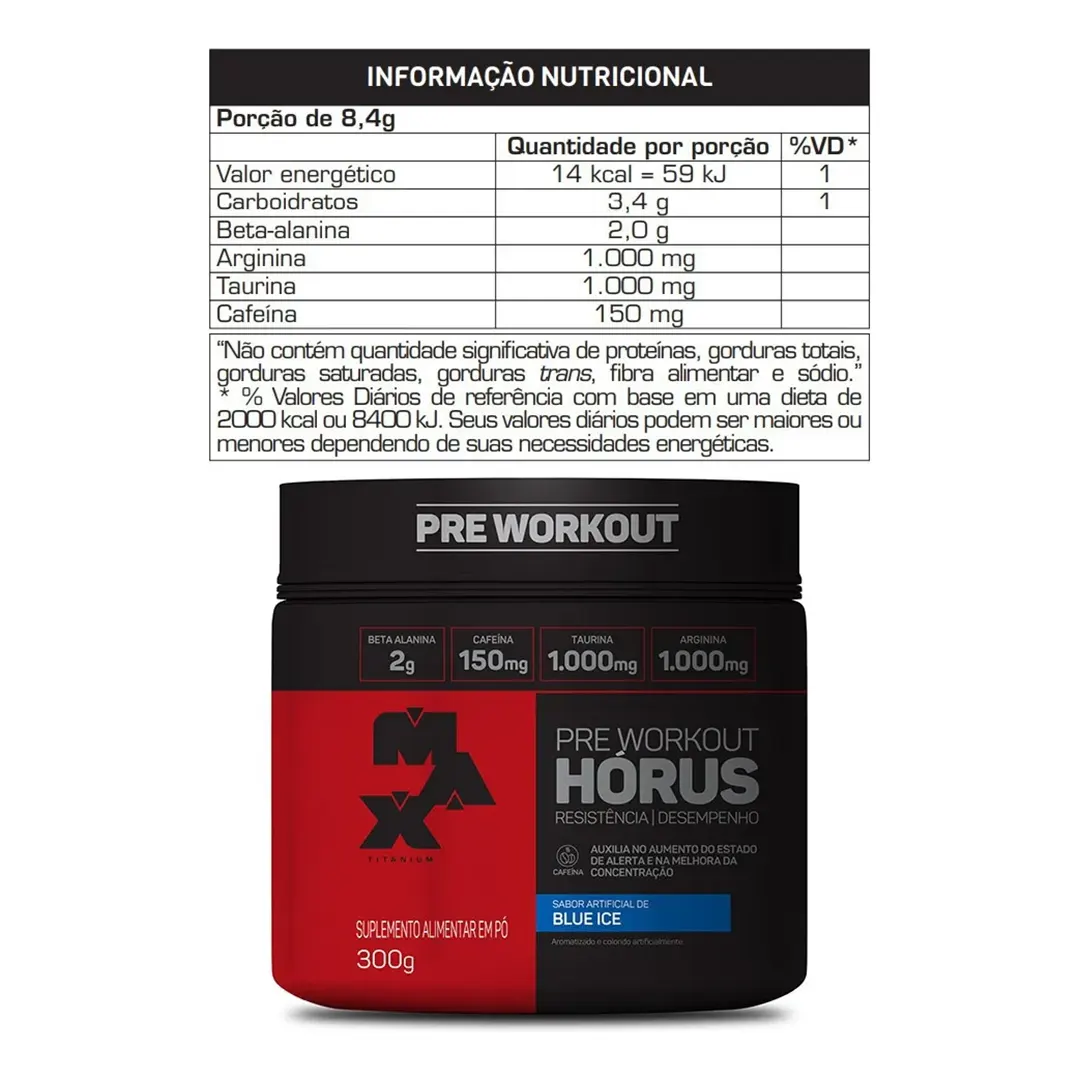 Max Titanium Horus embalagem original do produto
